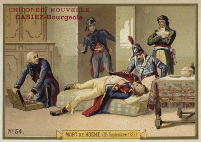 The death of General Hoche, 18 September 1797 by French School